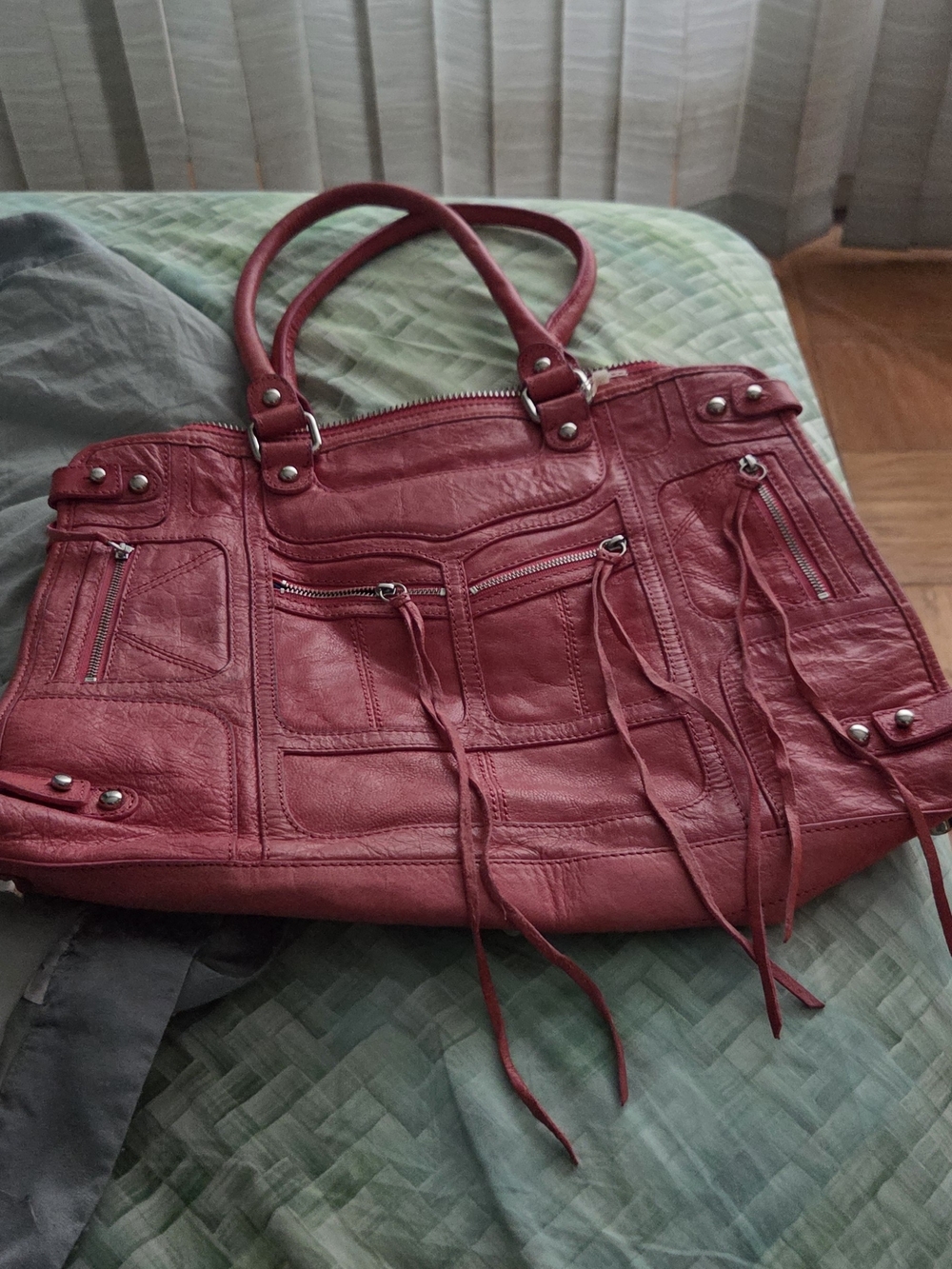 Rebecca Minkoff Women’s Coral Leather Tote Handbag